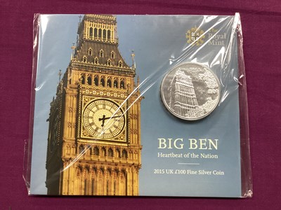 Lot 580 - 2015 Royal Mint UK 'Big Ben' Fine Silver £100...