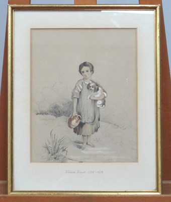 Lot 1177 - ATTRIBUTED TO WILLIAM SHAFER (1788-1879) Girl...