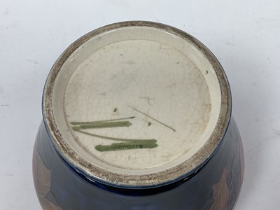 Lot 1064 - A Moorcroft Pottery Biscuit Jar and Plated...