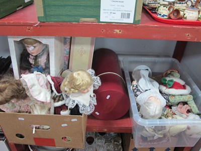 Lot 1075 - The Leonardo Collection Porcelain Head Doll,...