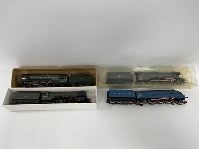 Lot 708 - Four Hornby 00 gauge tender-drive Pacific...