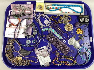 Lot 212 - A Collection of Hardstone and Other Jewellery,...