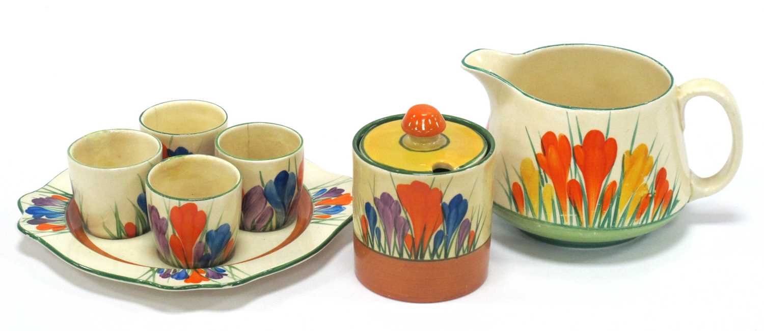 Lot 1070 - A Newport Pottery Clarice Cliff Preserve Jar...