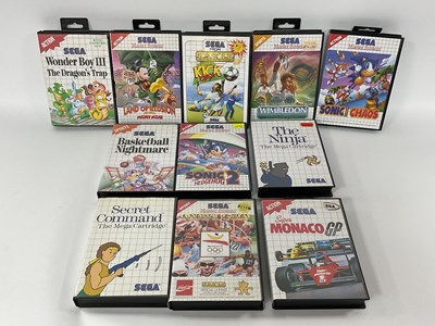 Lot 640 - Eleven Sega Master System / Sega Games...