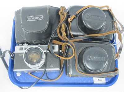 Lot 1430 - Canon Canonet 35mm film camera with 45mm f/1.9...