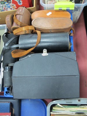 Lot 1418 - Binoculars; Helinor Stereo 8x30, Falcon zoom...