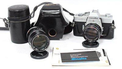 Lot 1435 - Cameras; Minolta SRT 101 35mm SLR Camera with...