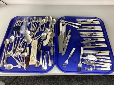 Lot 195 - A Mixed Lot of Assorted Plated Cutlery,...