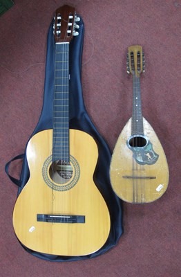 Lot 1402 - A Bellied Back Mandolin, with hunting scene to...