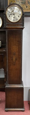 Lot 1719 - 1930s Oak Grandmother Clock, with Westminster...