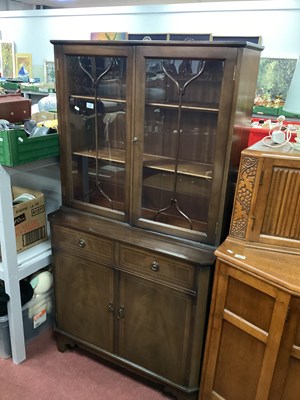 Lot 1643 - Mahogany Display Cabinet with glazed upper...