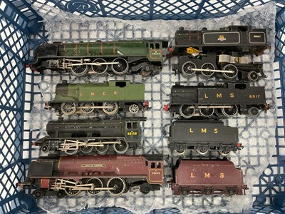 Lot 638 - Six Hornby-Dublo diecast 00 gauge locomotives:...