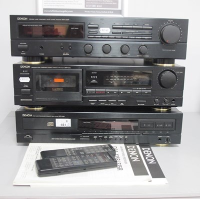Lot 451 - Denon Hi-Fi Separates and Speakers, including...