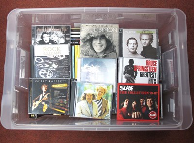 Lot 610 - A Large Box of CDs, including Rush, Black...