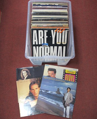 Lot 607 - A Box of Fifty Three LPs, including Queen, The...