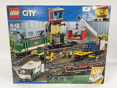 Lot 653 - Lego City #60198 Cargo Train Set, sealed...