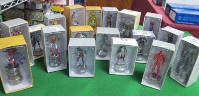 Lot 489 - Eighteen white metal model DC Comics and...