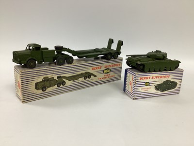 Lot 976 - Two Original Super Dinky Toys No 660 Tank...