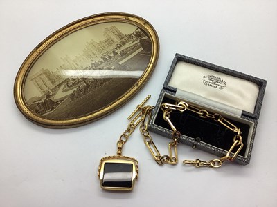 Lot 236 - Modern Gilt Metal Albert Chain, 37.5cm long,...
