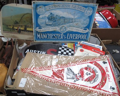 Lot 1205 - Large quantity of vintage posters, ephemera,...