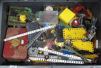 Lot 1226 - Large quantity of vintage Meccano parts,...