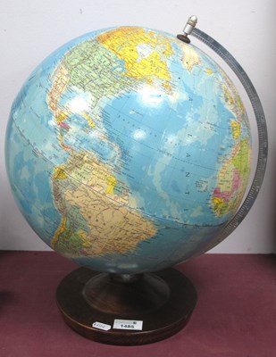 Lot 1485 - East German Political Globe, published by VEB...