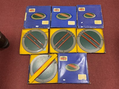 Lot 53 - Four boxed Hornby-Dublo three-rail turntables...