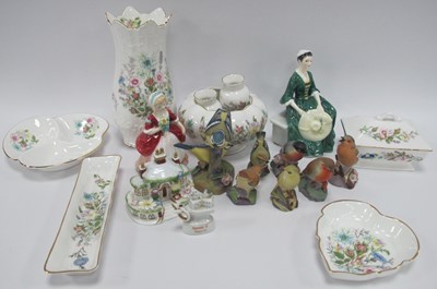 Lot 1372 - Ceramics and porcelain figurines, including...