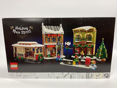 Lot 670 - Lego Winter Village Collection #10308 Holiday...