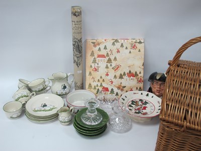 Lot 1563 - A Double-Lidded Handmade Wicker Basket,...