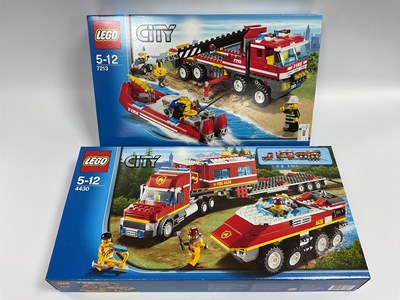 Lot 692 - Two Lego City Sets. #7213 Off Road Fire Truck...