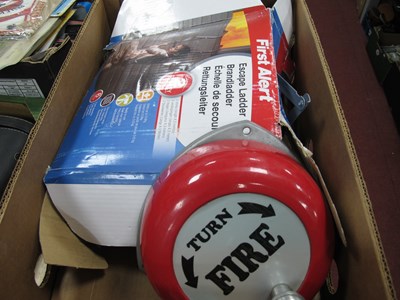 Lot 1199 - Vintage metal rotary fire alarm bell, with a...