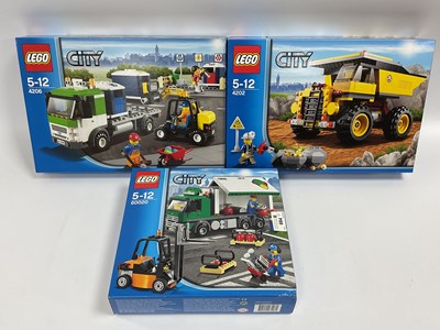Lot 684 - Three Lego City Sets #60020 Cargo Truck, #4206...