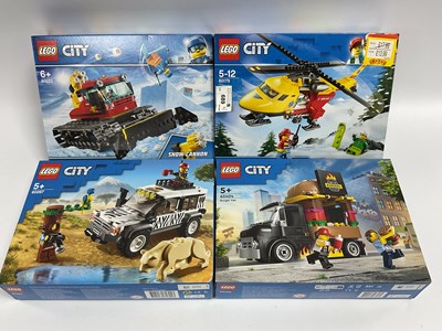 Lot 689 - Four Lego City Sets. #60267 Safari Off Roader,...