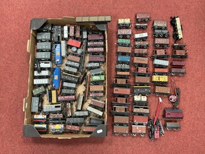 Lot 4 - Approximately eighty 00 gauge steam era wagons...
