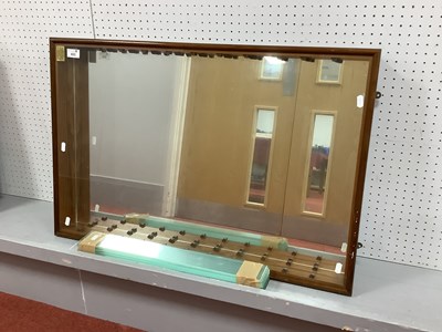 Lot 633 - A Glazed Wooden Construction Wall Mounted...