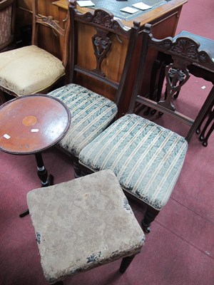 Lot 1690 - Pair of Early XX Century Walnut Salon Chairs,...