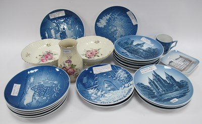 Lot 1351 - Danish porcelains, including Royal Copenhagen...