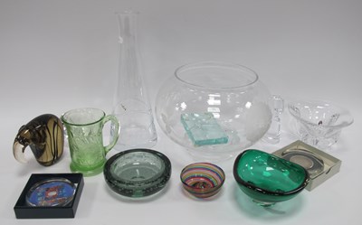 Lot 1328 - Glassware Collection: Large Dartington bowl...
