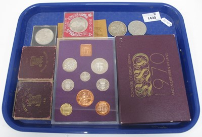 Lot 1430 - Coinage - 1970 G.B. Proof Set. 1935 Crown and...