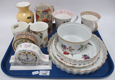 Lot 1398 - Wedgwood 'Clio' & 'Rosehip' Clocks. Aynsley...