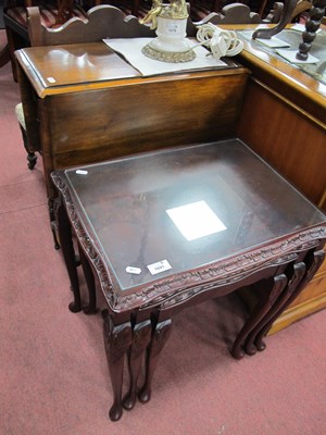 Lot 1691 - Drop Leaf Table, on turned and block supports,...
