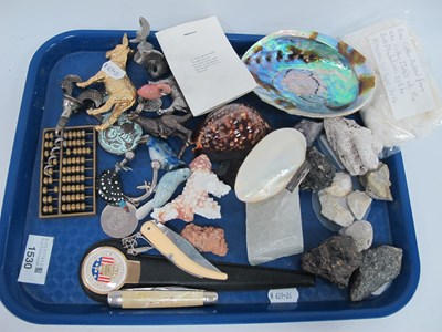 Lot 1530 - Collectibles: assorted natural mineral...