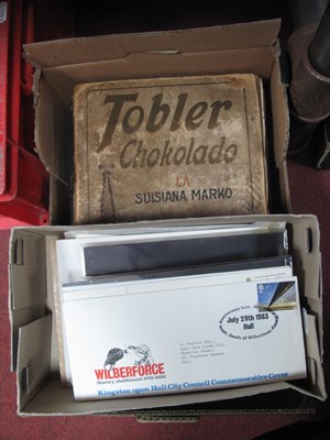 Lot 1218 - Stamps, cigarette cards and first day covers,...