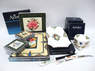 Lot 1315 - Aynsley 'Anniversary Collection' Place Mats,...