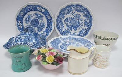 Lot 1340 - Copeland Italian Spode Tureen, six blue room...