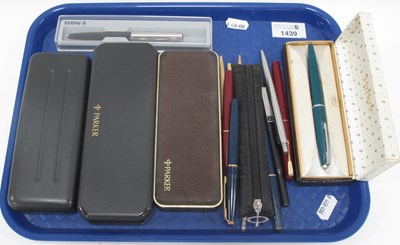 Lot 1439 - A collection of boxed Parker ballpoint pens...