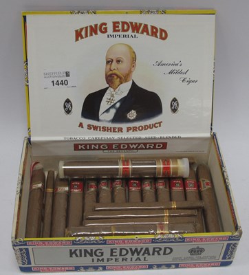 Lot 1440 - King Edward The Seventh Mild Tobaccos box of...