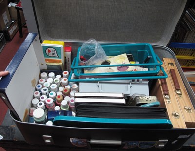 Lot 1242 - Artist's Materials - paints, markers, etc:- In...
