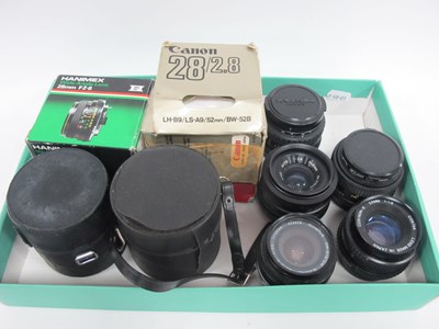 Lot 1533 - Camera lenses; Asahi Pentax-M 50mm f/4,...
